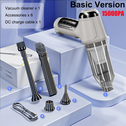 Car Vacuum Cleaner 95000PA Strong Suction Handheld Wireless Vacuum Cleaner for Car Household Portable Vacuum Cleaner Blower